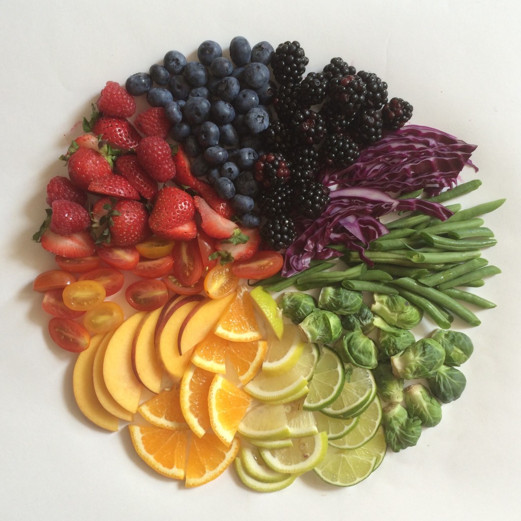 Fresh fruit wheel