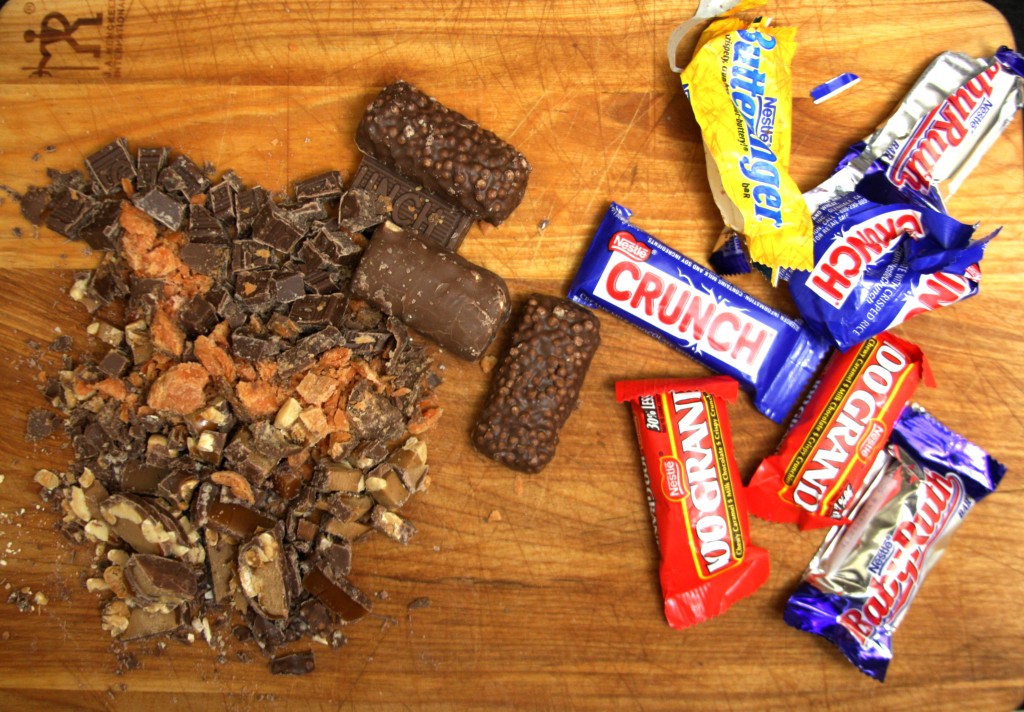 candy bars:wrappers